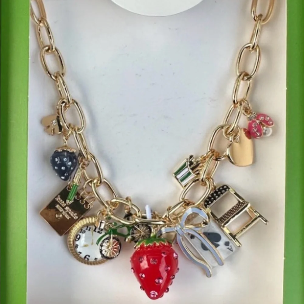 NWOT Kate Spade Charm Necklace - Picture 4 of 4